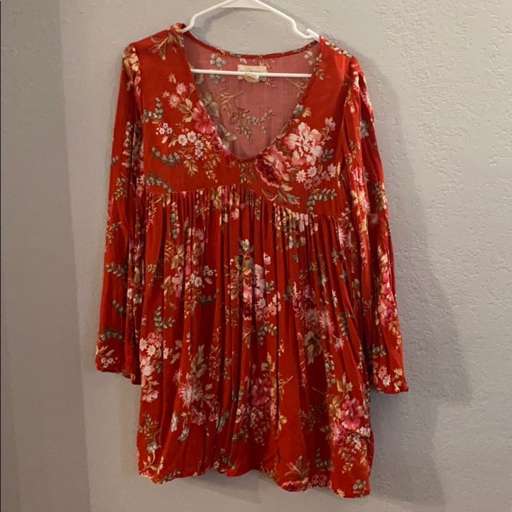 Beautiful Ralph Lauren Floral Red Dress